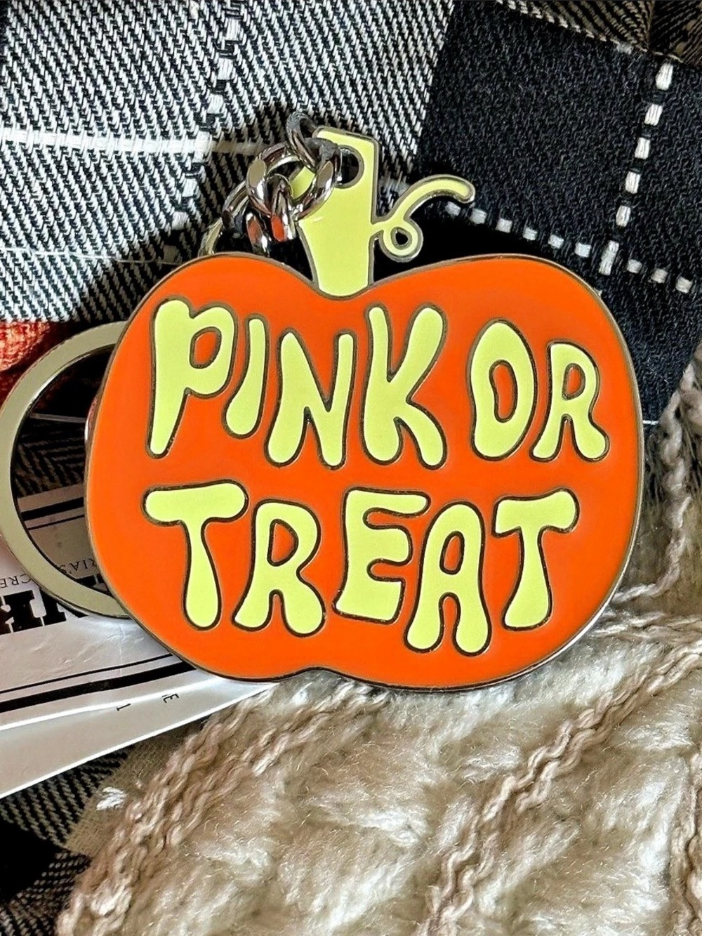 Victoria's Secret Pink or Treat Pumpkin Keychain Pumpkin Keychain NWT in Orange